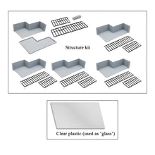 画像をギャラリービューアに読み込む, Outland Models Modern 5-story Commercial Building Office(L-shape) 1:64 S Scale