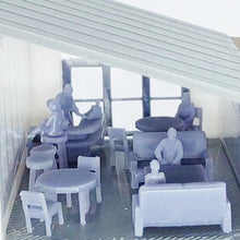 将图片加载到图库查看器,Seaside Restaurant w Accessories & Figures 1:64 S Scale