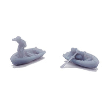 Load image into Gallery viewer, Small Wooden Boat Set with Figures 1:220 Z Scale