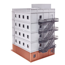 将图片加载到图库查看器,Downtown 5-Story Apartment(Grey) Stackable 1:87 HO Scale
