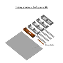 将图片加载到图库查看器,Background 5-Story Apartment(Grey) Stackable 1:64 S Scale