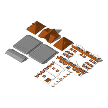 Load image into Gallery viewer, Classic Style Two-Tower Train Station 1:87 HO Scale