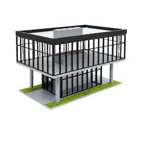Modern Style 2-Story Full Glass Box Shop 'The Grandview' HO Scale 1:87