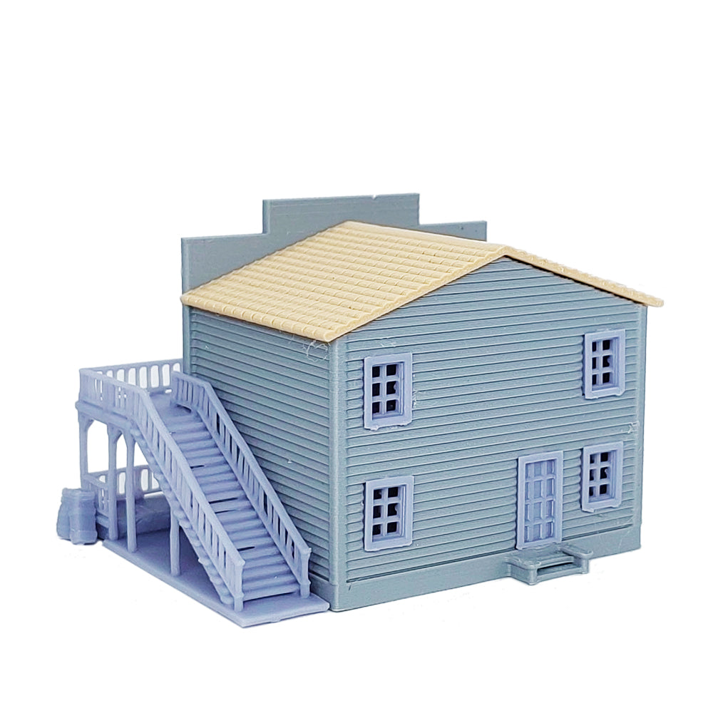 Outland Models N Scale Old West Jail - 1:160 Unpainted Plastic Building Kit For Scenery