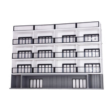Cargar imagen en el visor de la galería, Background 4-Story Apartment(White) Stackable 1:87 HO Scale