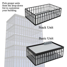 Load image into Gallery viewer, Modern Commercial Box Building Full Glass Stackable HO Scale 1:87