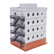 将图片加载到图库查看器,Downtown 5-Story Apartment(Grey) Stackable 1:87 HO Scale