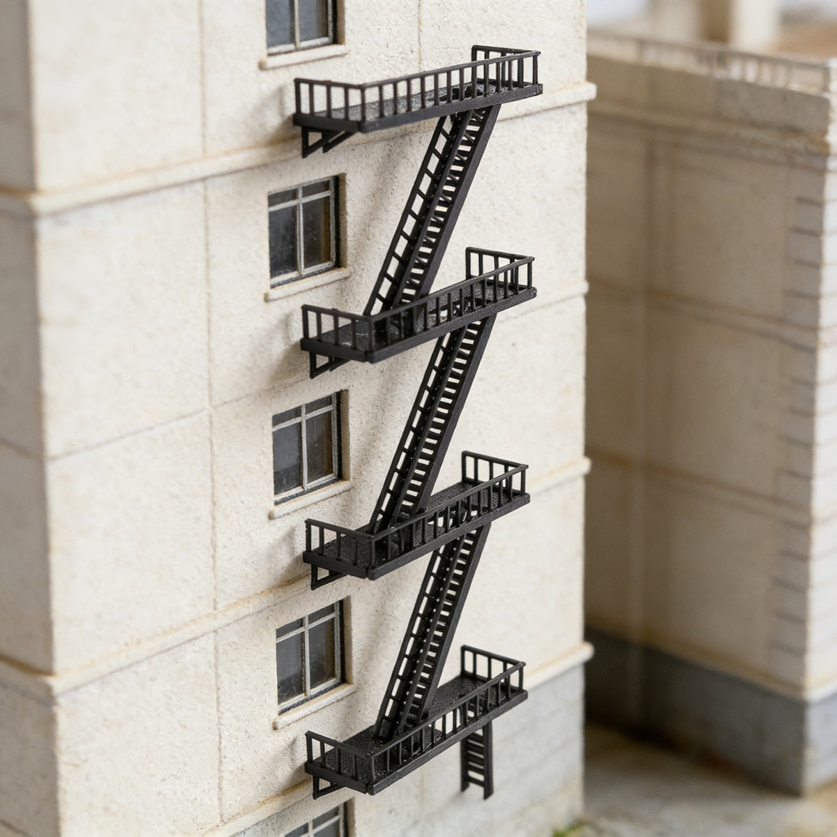 Fire Escape Stairs Set 1:87 HO Scale – Outland Models