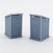 将图片加载到图库查看器,Western Country Accessory Outhouse 2 pcs 1:87 HO Scale Outland Models Railway Scenery