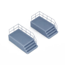 Laden Sie das Bild in den Galerie-Viewer, Entrance Stairs w Fencing Set 1:87 HO Scale Outland Models Railroad Scenery