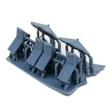 Laden Sie das Bild in den Galerie-Viewer, Deck Chair and Umbrella Set 1:87 HO Scale