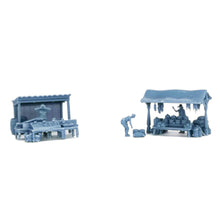 Load image into Gallery viewer, Meat Spicies Market and Figures Set 1:87 HO Scale