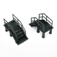 Laden Sie das Bild in den Galerie-Viewer, Industrial Stairs 2 pcs 1:87 HO Scale Outland Models Railroad Scenery