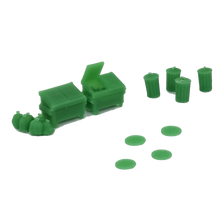 Load image into Gallery viewer, Trash Can, Dumpster & Manhole Set Z Scale