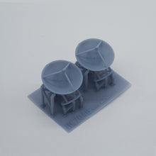 Laden Sie das Bild in den Galerie-Viewer, Outland Models Model Railroad Scenery Parabolic Antenna x2 Scale Z 1:220