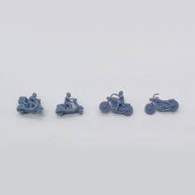 Load image into Gallery viewer, Outland Models Railway Miniature Motorcycle and Scooter Set HO Scale 1:87