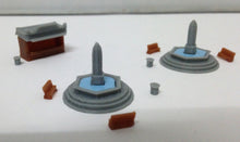 将图片加载到图库查看器,Park & Plaza Accessories Fountain Toilet... Z Scale 1:220 Outland Models Railway