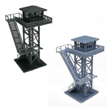 将图片加载到图库查看器,Large Watchtower Grey/Black N Scale 1:160