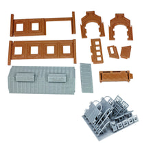 将图片加载到图库查看器,Outland Models Railroad Layout Locomotive Shed/Engine House (1/2 Stall)  N Scale