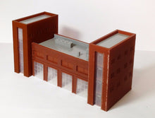 将图片加载到图库查看器,Fire / Police Headquarter with 4-Bay Garage N Scale Outland Models Train Railway