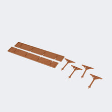 将图片加载到图库查看器,Train Station Passenger Platform with Accessories (Half-Covered) 1:160 N Scale Outland Models Railway Scenery