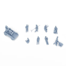 Load image into Gallery viewer, Maintenance Worker Figurine Set 1:87 HO Scale Outland Models Railroad Scenery