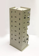 Load image into Gallery viewer, City Ruin Building Abandoned Tall Office N Scale Outland Models Railway Scenery