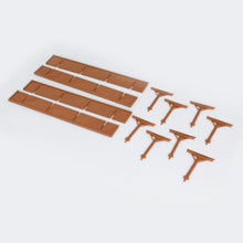 将图片加载到图库查看器,Train Station Passenger Platform with Accessories (Full-Covered) 1:160 N Scale Outland Models Railway Scenery