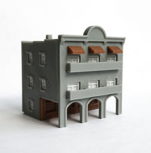 Cargar imagen en el visor de la galería, City Classic 3-Story Arcade Building Z Scale 1:220 Outland Models Train Layout