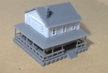 将图片加载到图库查看器,Country 2-Story House White Z Scale 1:220 Outland Models Train Railway Layout