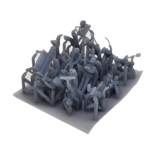 Charger l'image dans la galerie, Outland Models Scenery Miniature Construction Worker Figure Set 1:64 S Scale