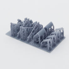 将图片加载到图库查看器,Roadside / Park Accessories Set Bench, Light Pole, Fire Hydrant... 1:160 N Scale Outland Models Scenery