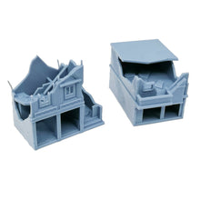 将图片加载到图库查看器,Damaged City House Set B 1:160 N Scale