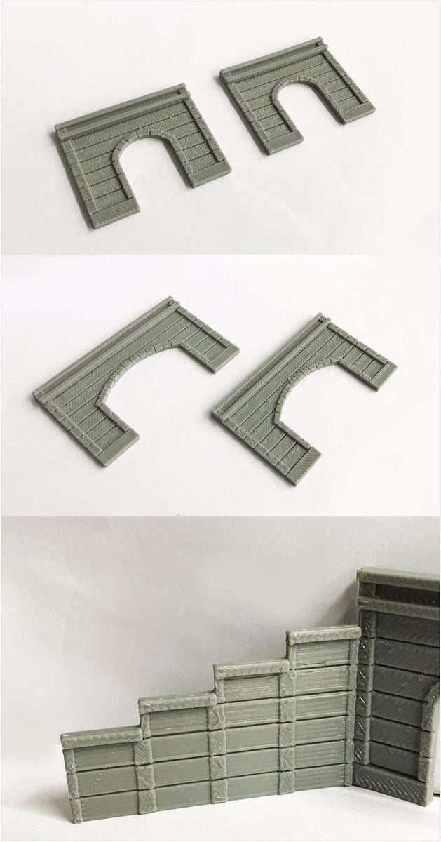 Christmas Train Tunnel Woodland Scenics Tunnel Portal One Concrete Portal Single Track Ho Scale 1 87 Retaining Wall Block