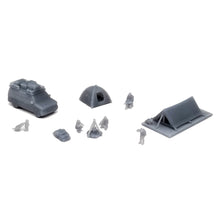 Laden Sie das Bild in den Galerie-Viewer, Outdoor Campsite Set with Van & People 1:220 Z Scale