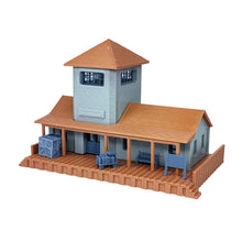 Load image into Gallery viewer, Outland Models Railroad Scenery Small Rural Train Station/Depot 1:87 HO Scale