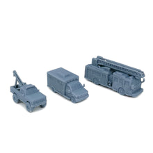 Charger l'image dans la galerie, Rescue Truck Set: Fire/Ambulance/Tow Pickup 1:220