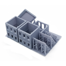 将图片加载到图库查看器,Downtown Apartment Set White Grey N Scale 1:160