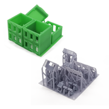 Cargar imagen en el visor de la galería, City Apartment (Green) w Fire Escape Z Scale