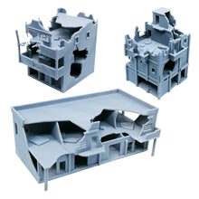 将图片加载到图库查看器,Damaged City House Set (Large) 1:220 Z Scale