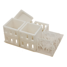 将图片加载到图库查看器,Downtown Apartment Set White Grey N Scale 1:160