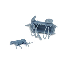 画像をギャラリービューアに読み込む, Old West Horse Carriage Broken Wagon HO Scale 1:87