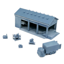 Laden Sie das Bild in den Galerie-Viewer, Warehouse Loading Dock w Accessories 1:220 Z Scale