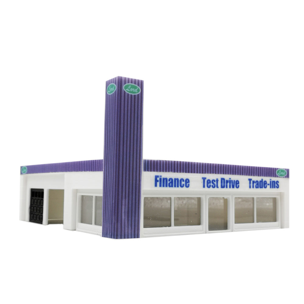 Car Dealership Building 187 HO Scale Outland Models