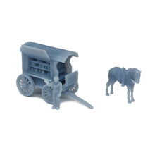 Load image into Gallery viewer, Old West Horse Carriage Merchant Wagon S Scale 1:64