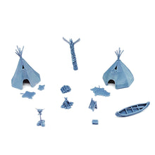 Charger l'image dans la galerie, Native American Indian Camp Accessory Set 1:64 S Scale