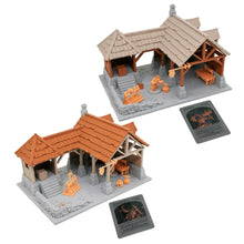 Charger l'image dans la galerie, War of Tyrant Series Medieval Blacksmith Shop & Figure Set 28mm