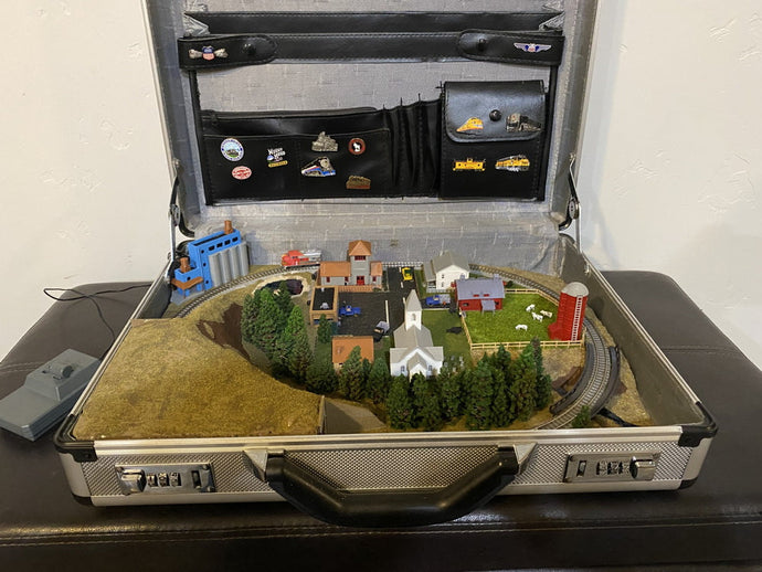 A small farm in a case