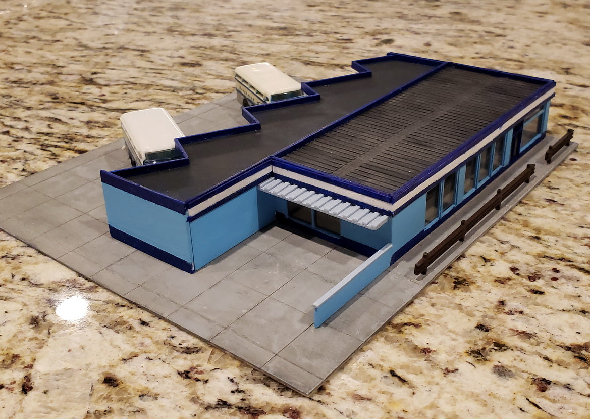 CHISEL&MOUSEグレイハウンドターミナル建築モデル Greyhound Terminal architectural model – Chisel & Mouse