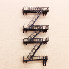 画像をギャラリービューアに読み込む, Fire Escape Stairs Set 1:160 N Scale